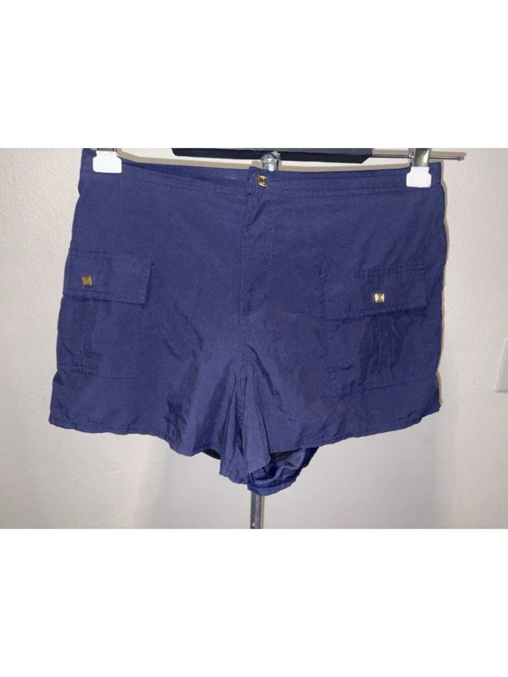 Liz Claiborne Blue Casual Shorts Women 16 36X5 Stretch Polyester
